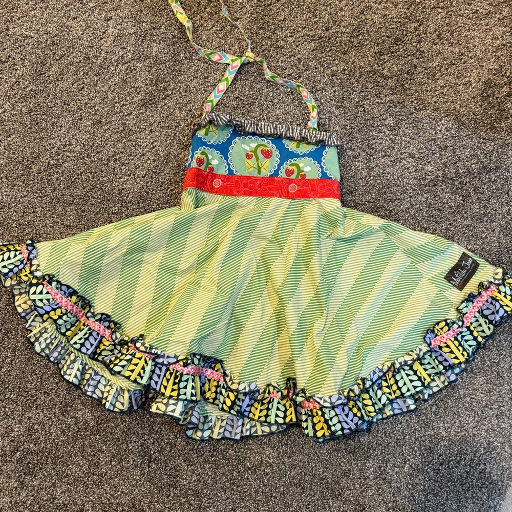 Matilda jane halter strawberry dress size 4 girls